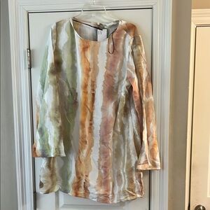 Multicolor Long Sleeve Tunic